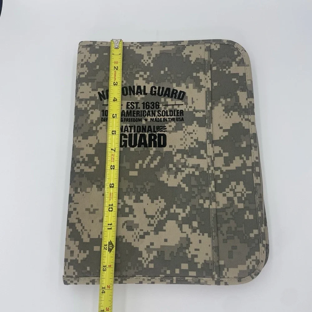National Guard Digital Camo Notebook Portfolio Organizer Pad Field Notebook Zip